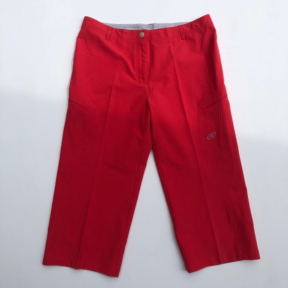 Cloudveil Jackson Hole Wyoming Orange Capri Hiking Pants - Picture 1 of 8